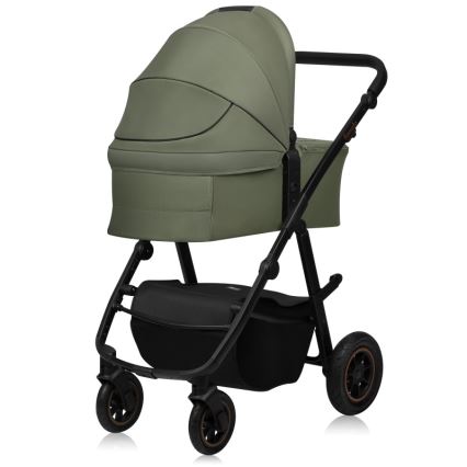 Lionelo - Kombinerad barnvagn 2-i-1 AMBER PLUS Green Forest