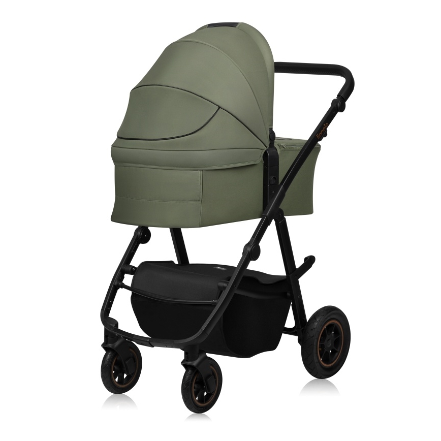 Lionelo - Kombinerad barnvagn 2-i-1 AMBER PLUS Green Forest