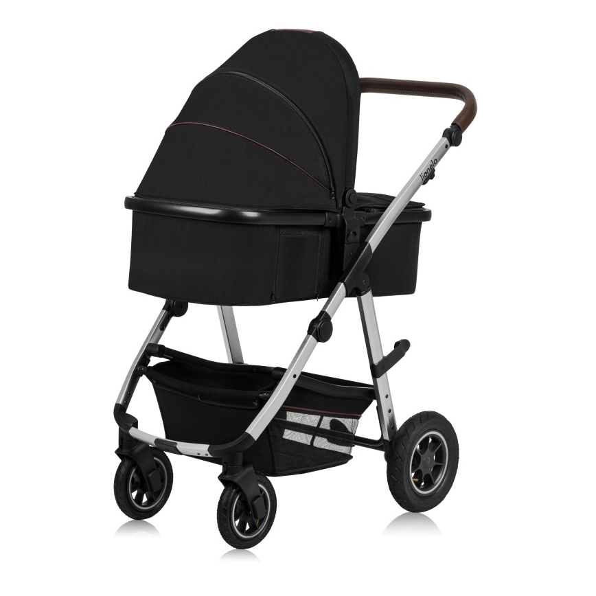 Lionelo - Kombinerad barnvagn 2-i-1 AMBER Svart Silver