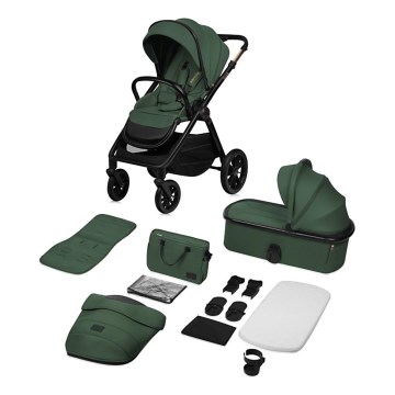 Lionelo - Kombinerad barnvagn 2-i-1 LAYLA Green Forest