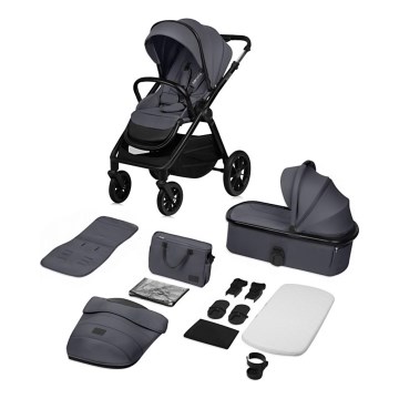 Lionelo - Kombinerad barnvagn 2-i-1 LAYLA Grey Stone