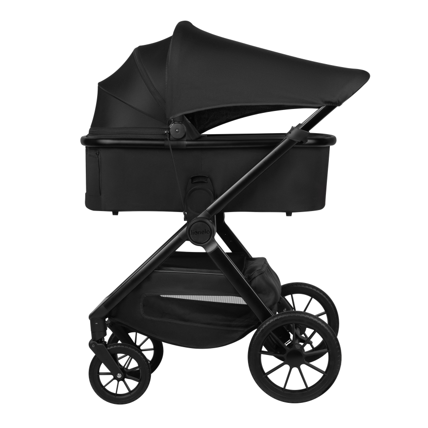 Lionelo - Kombinerad barnvagn 2-i-1 LAYLA Svart Onyx