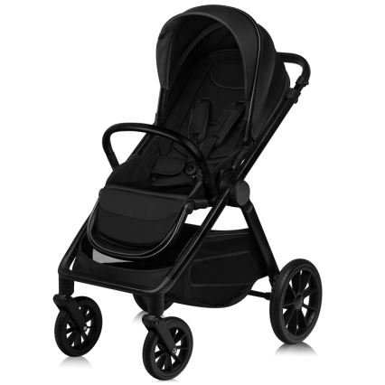 Lionelo - Kombinerad barnvagn 2-i-1 LAYLA Svart Onyx