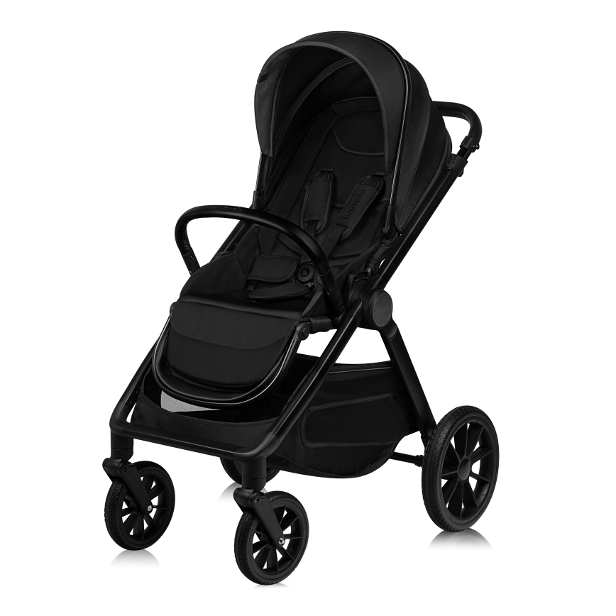Lionelo - Kombinerad barnvagn 2-i-1 LAYLA Svart Onyx