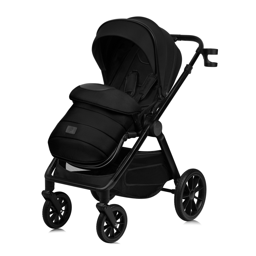 Lionelo - Kombinerad barnvagn 2-i-1 LAYLA Svart Onyx