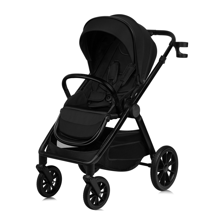 Lionelo - Kombinerad barnvagn 2-i-1 LAYLA Svart Onyx