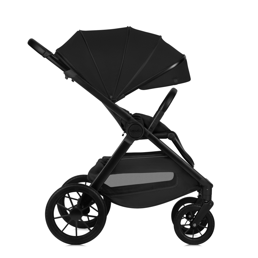 Lionelo - Kombinerad barnvagn 2-i-1 LAYLA Svart Onyx