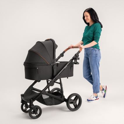Lionelo - Kombinerad barnvagn 2-i-1 MARI TOUR Black Onyx