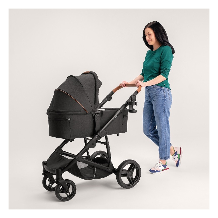Lionelo - Kombinerad barnvagn 2-i-1 MARI TOUR Black Onyx