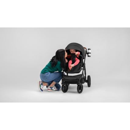 Lionelo - Kombinerad barnvagn 2-i-1 MARI TOUR Black Onyx