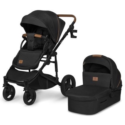 Lionelo - Kombinerad barnvagn 2-i-1 MARI TOUR Black Onyx