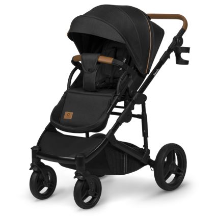 Lionelo - Kombinerad barnvagn 2-i-1 MARI TOUR Black Onyx