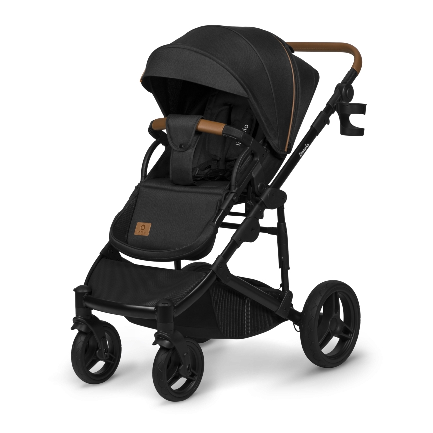 Lionelo - Kombinerad barnvagn 2-i-1 MARI TOUR Black Onyx