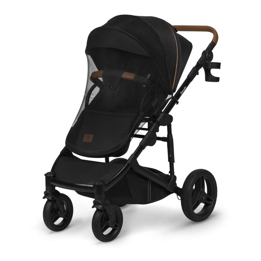 Lionelo - Kombinerad barnvagn 2-i-1 MARI TOUR Black Onyx