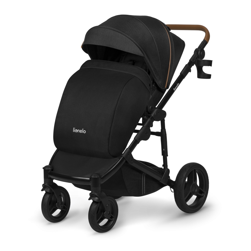 Lionelo - Kombinerad barnvagn 2-i-1 MARI TOUR Black Onyx
