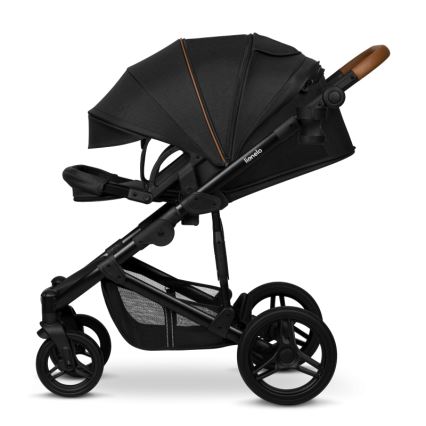 Lionelo - Kombinerad barnvagn 2-i-1 MARI TOUR Black Onyx