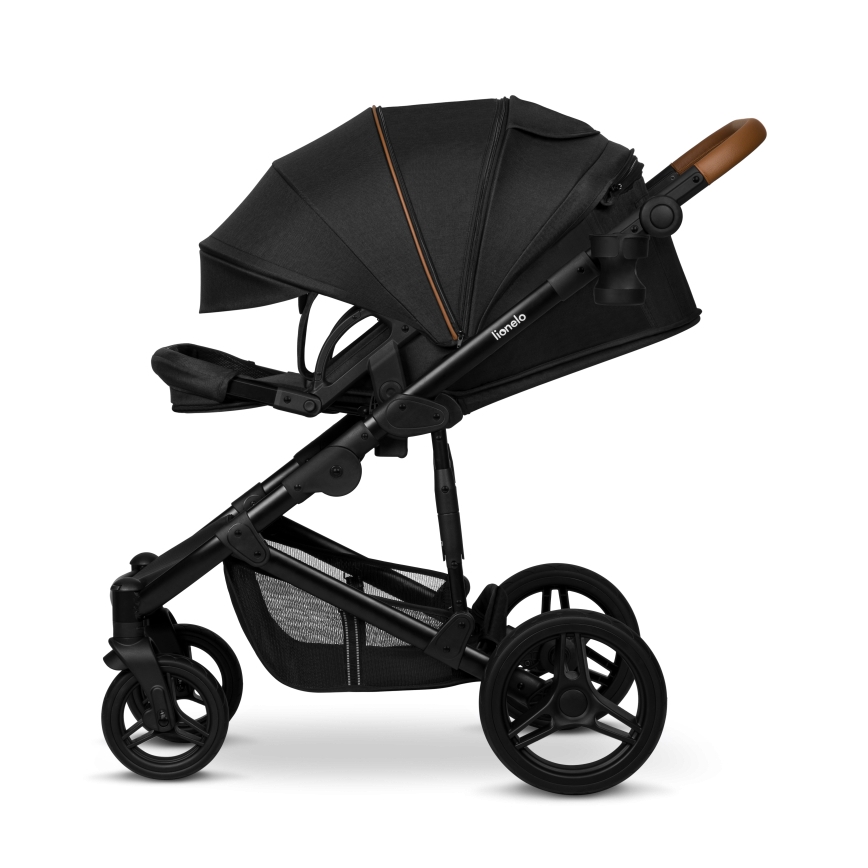 Lionelo - Kombinerad barnvagn 2-i-1 MARI TOUR Black Onyx
