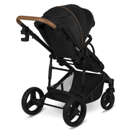 Lionelo - Kombinerad barnvagn 2-i-1 MARI TOUR Black Onyx