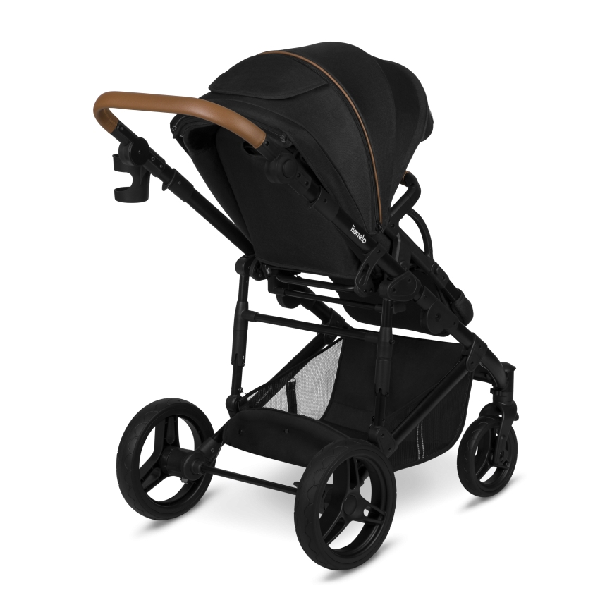 Lionelo - Kombinerad barnvagn 2-i-1 MARI TOUR Black Onyx