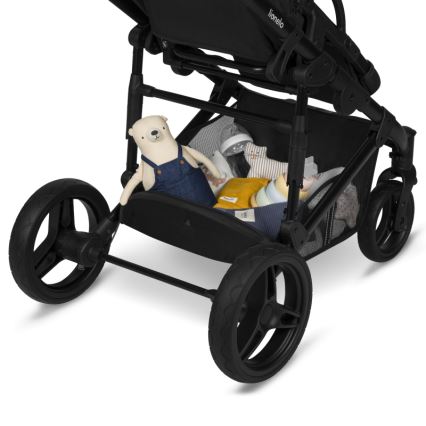 Lionelo - Kombinerad barnvagn 2-i-1 MARI TOUR Black Onyx