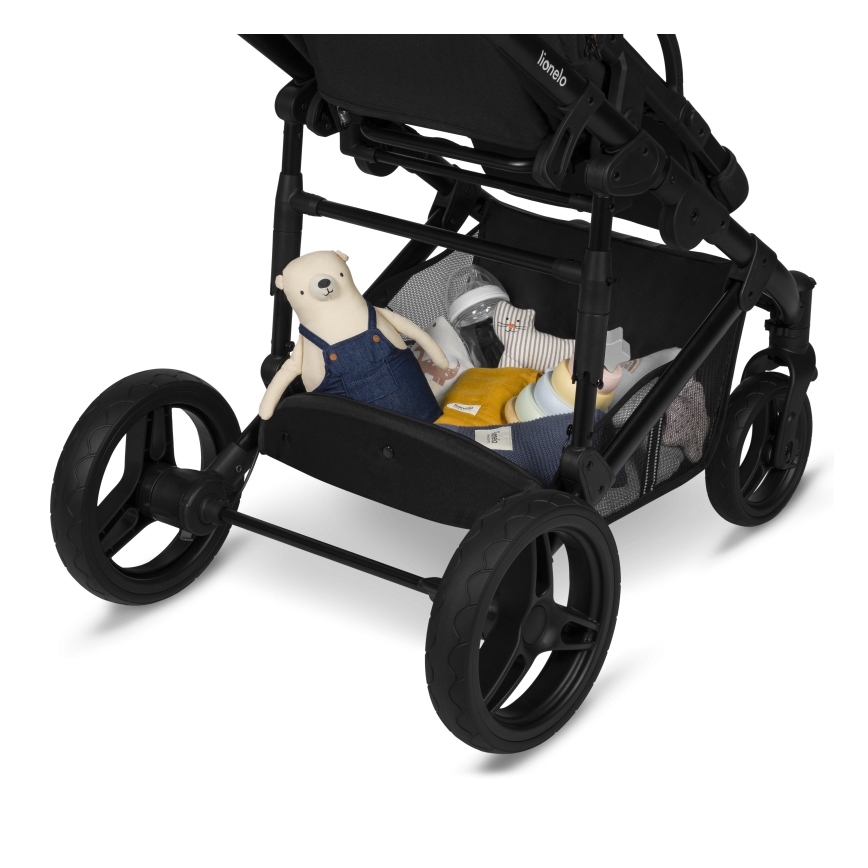 Lionelo - Kombinerad barnvagn 2-i-1 MARI TOUR Black Onyx