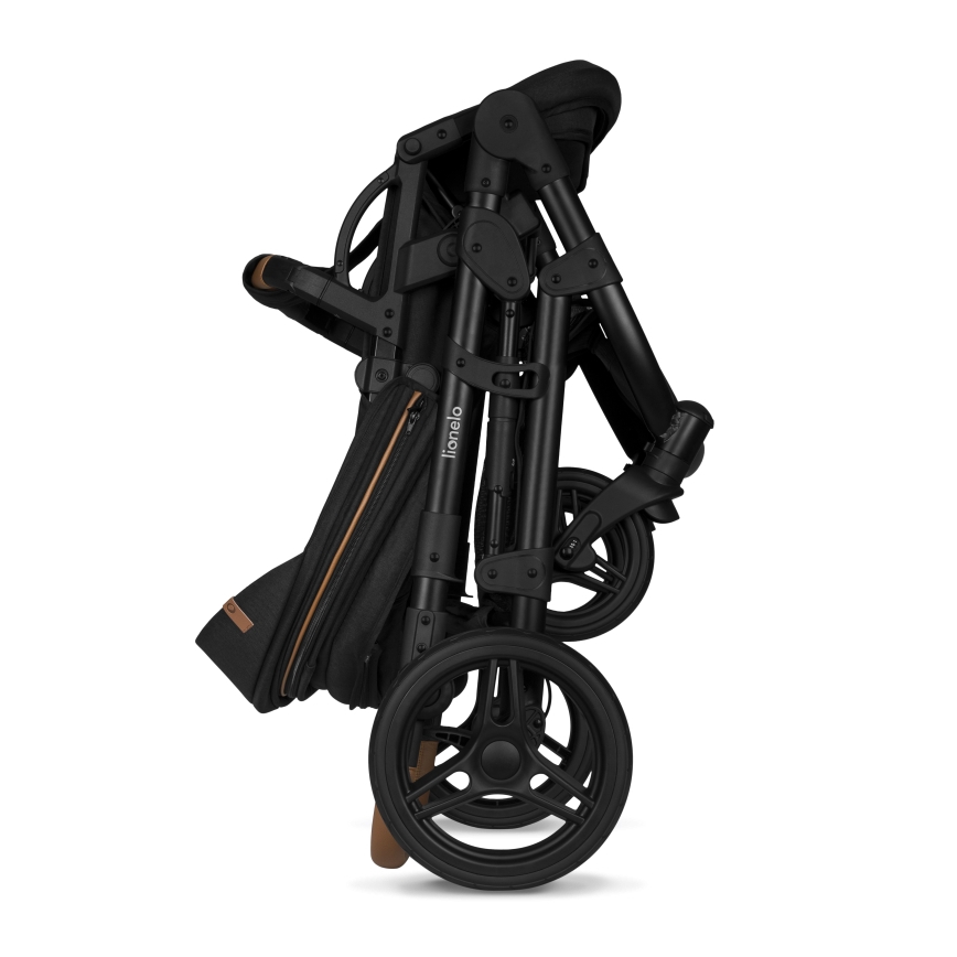 Lionelo - Kombinerad barnvagn 2-i-1 MARI TOUR Black Onyx