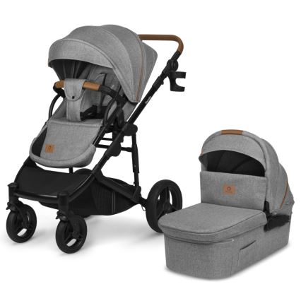 Lionelo - Kombinerad barnvagn 2-i-1 MARI TOUR Grey Stone