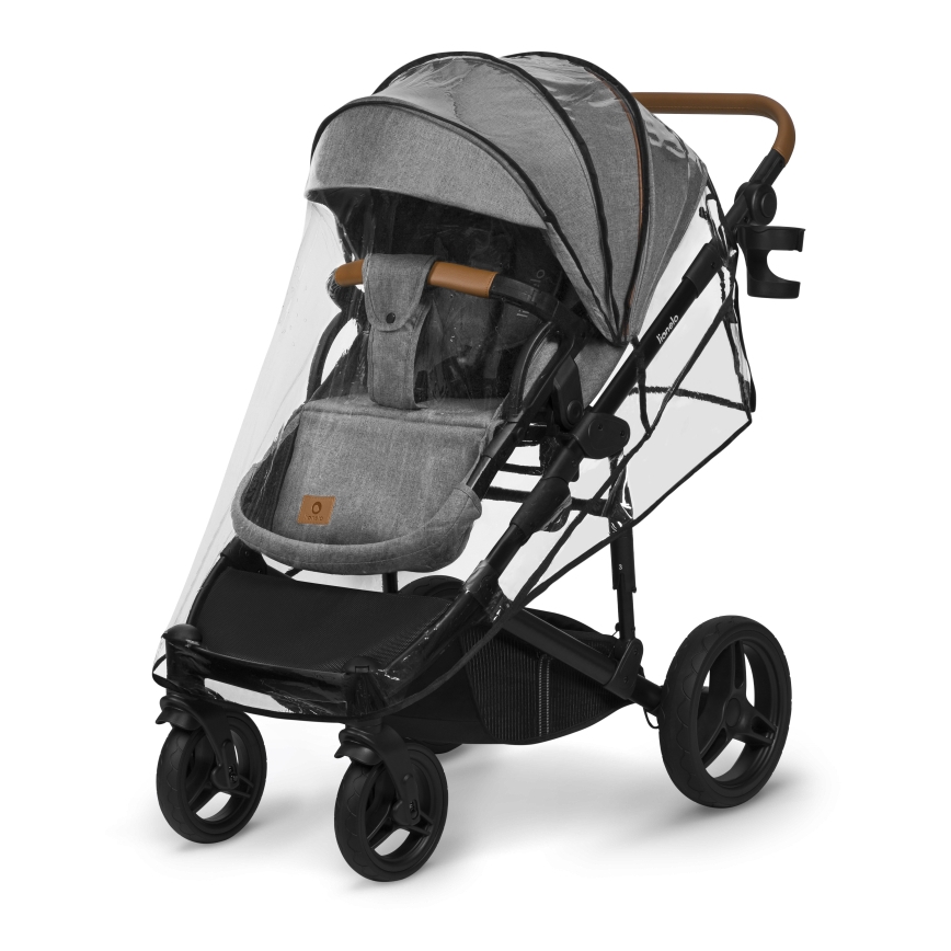 Lionelo - Kombinerad barnvagn 2-i-1 MARI TOUR Grey Stone