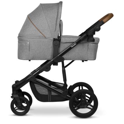 Lionelo - Kombinerad barnvagn 2-i-1 MARI TOUR Grey Stone