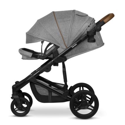 Lionelo - Kombinerad barnvagn 2-i-1 MARI TOUR Grey Stone