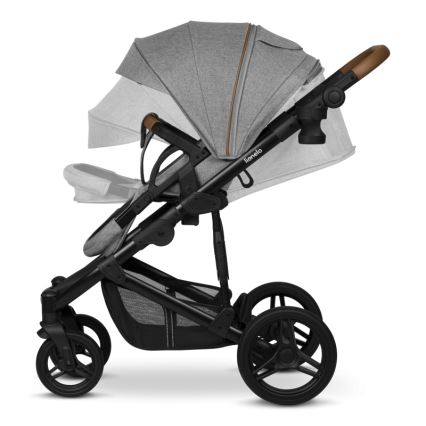 Lionelo - Kombinerad barnvagn 2-i-1 MARI TOUR Grey Stone