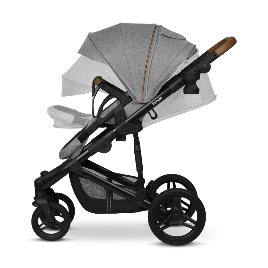 Lionelo - Kombinerad barnvagn 2-i-1 MARI TOUR Grey Stone