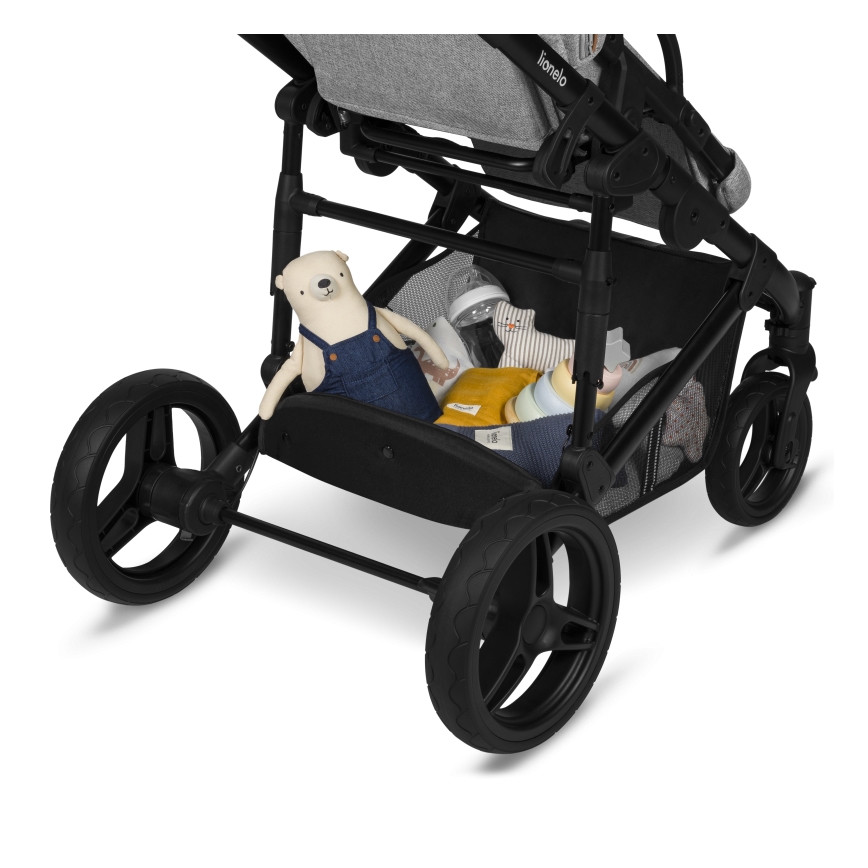 Lionelo - Kombinerad barnvagn 2-i-1 MARI TOUR Grey Stone