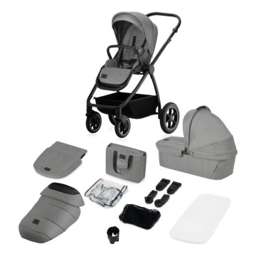 Lionelo - Kombinerad barnvagn 2-i-1 MERIL Grey Stone