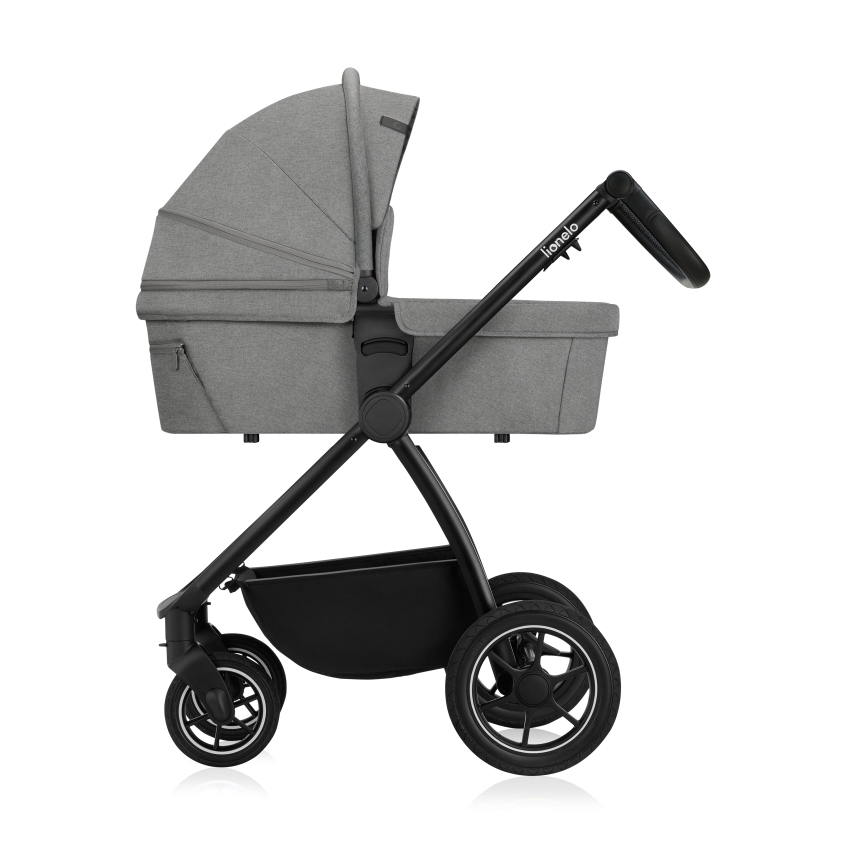 Lionelo - Kombinerad barnvagn 2-i-1 MERIL Grey Stone