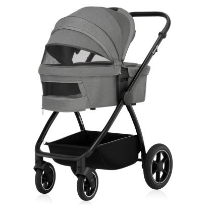 Lionelo - Kombinerad barnvagn 2-i-1 MERIL Grey Stone
