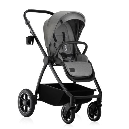 Lionelo - Kombinerad barnvagn 2-i-1 MERIL Grey Stone