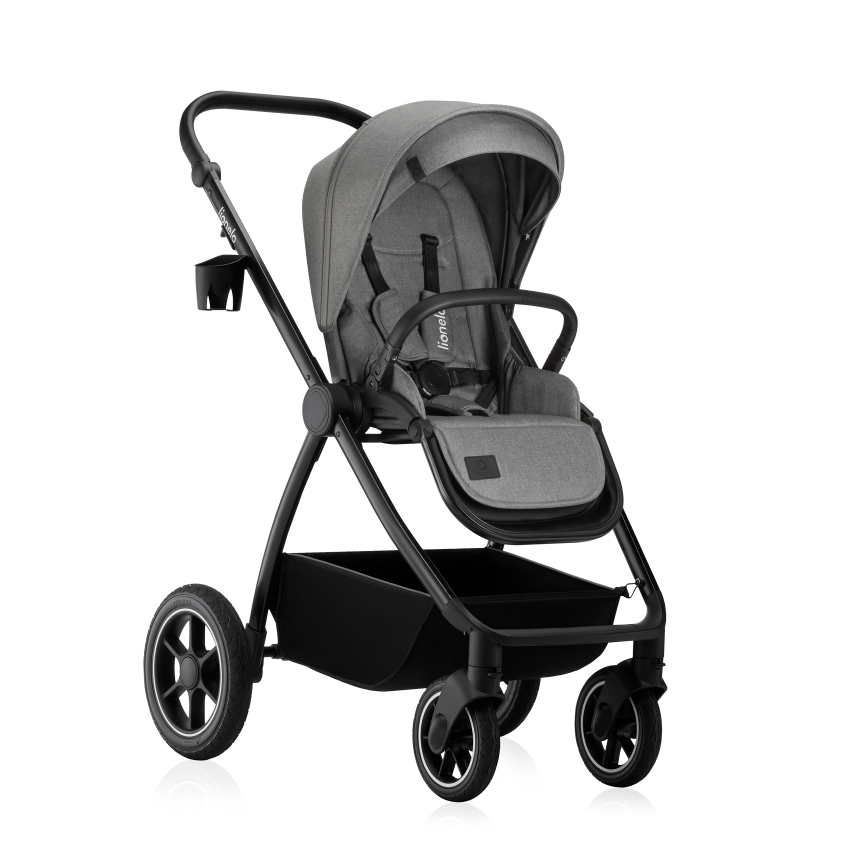 Lionelo - Kombinerad barnvagn 2-i-1 MERIL Grey Stone