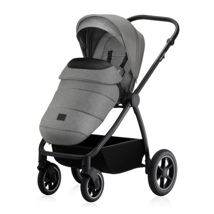 Lionelo - Kombinerad barnvagn 2-i-1 MERIL Grey Stone