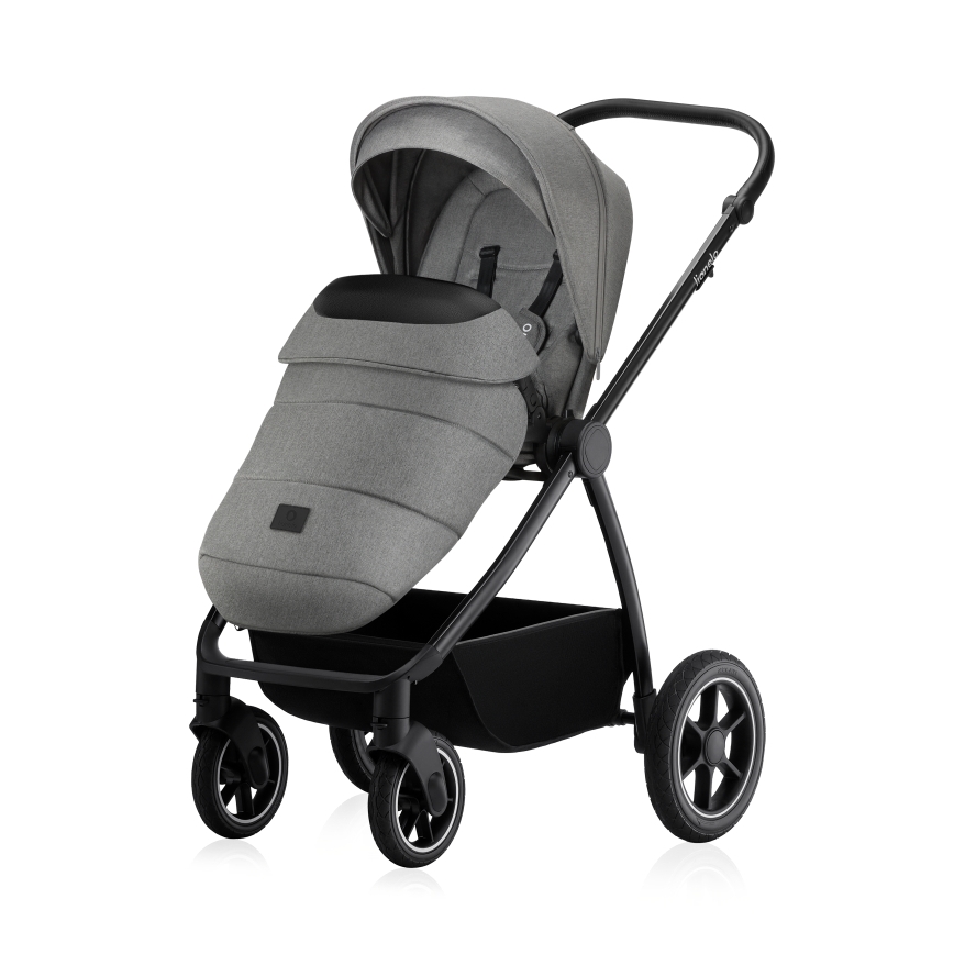 Lionelo - Kombinerad barnvagn 2-i-1 MERIL Grey Stone