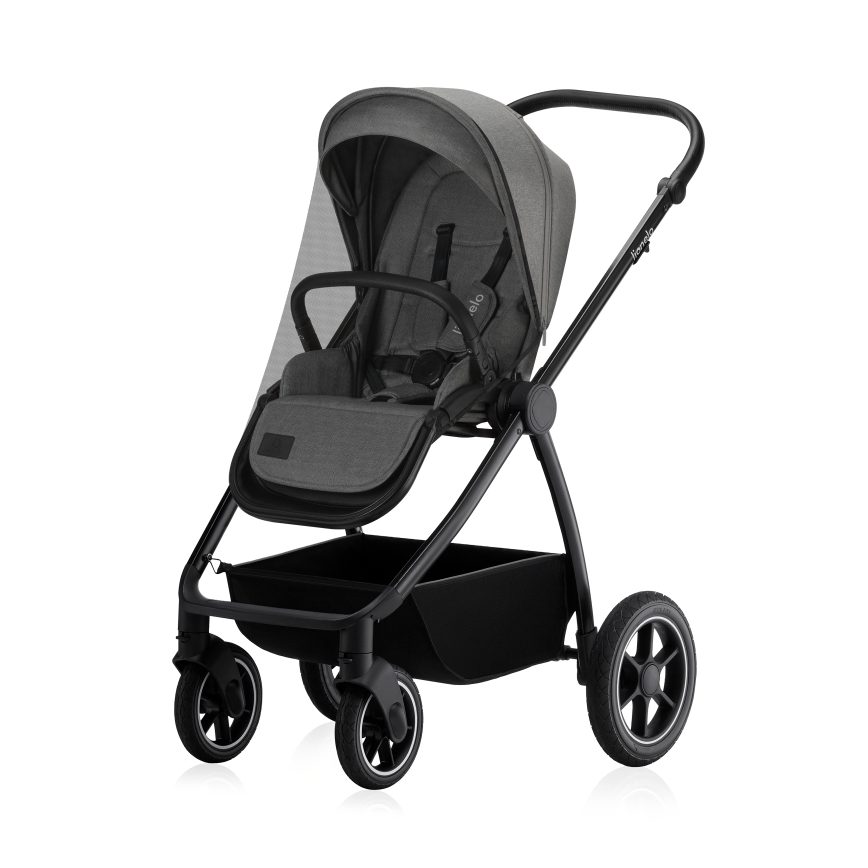 Lionelo - Kombinerad barnvagn 2-i-1 MERIL Grey Stone