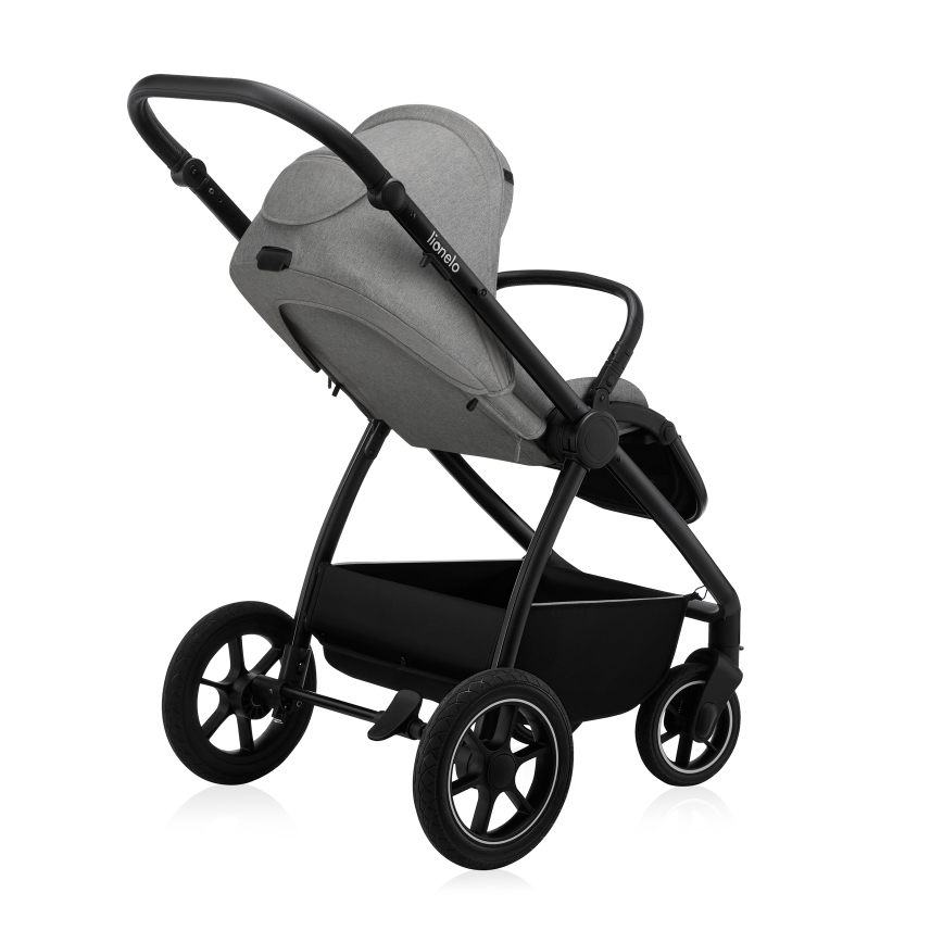 Lionelo - Kombinerad barnvagn 2-i-1 MERIL Grey Stone