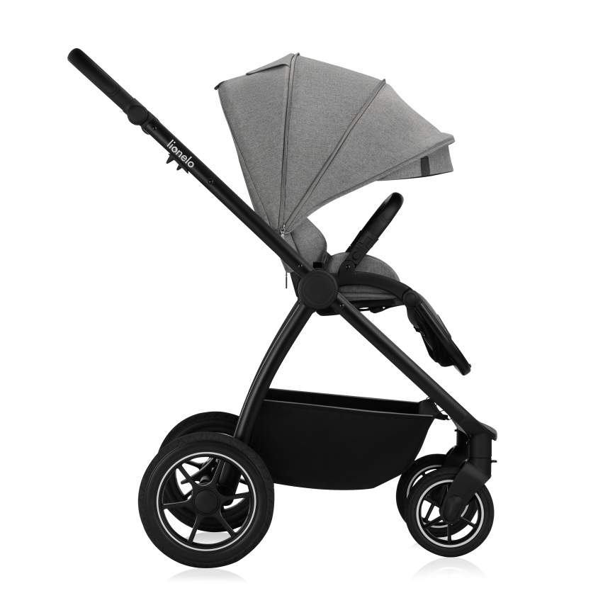 Lionelo - Kombinerad barnvagn 2-i-1 MERIL Grey Stone