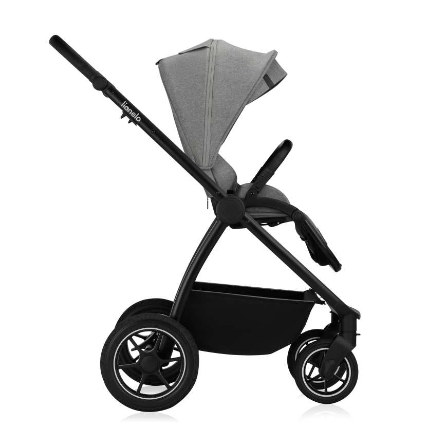 Lionelo - Kombinerad barnvagn 2-i-1 MERIL Grey Stone