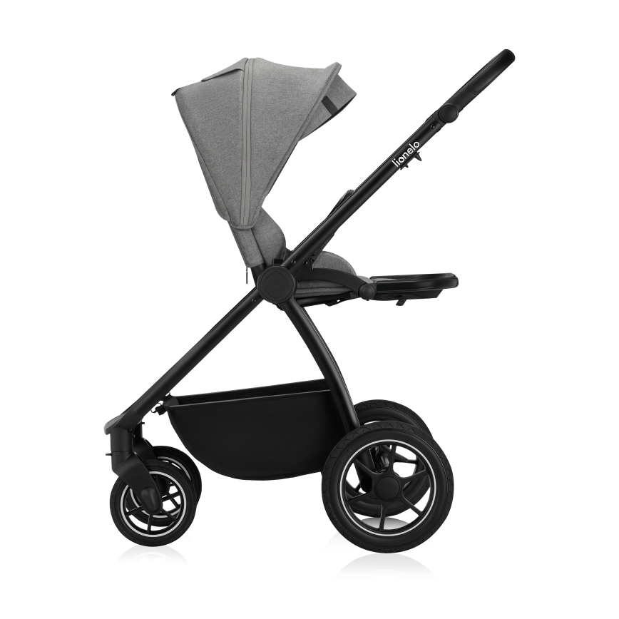 Lionelo - Kombinerad barnvagn 2-i-1 MERIL Grey Stone