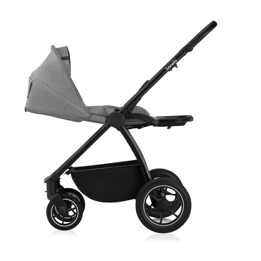 Lionelo - Kombinerad barnvagn 2-i-1 MERIL Grey Stone