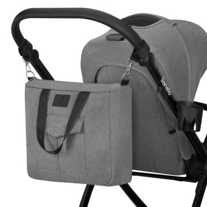 Lionelo - Kombinerad barnvagn 2-i-1 MERIL Grey Stone
