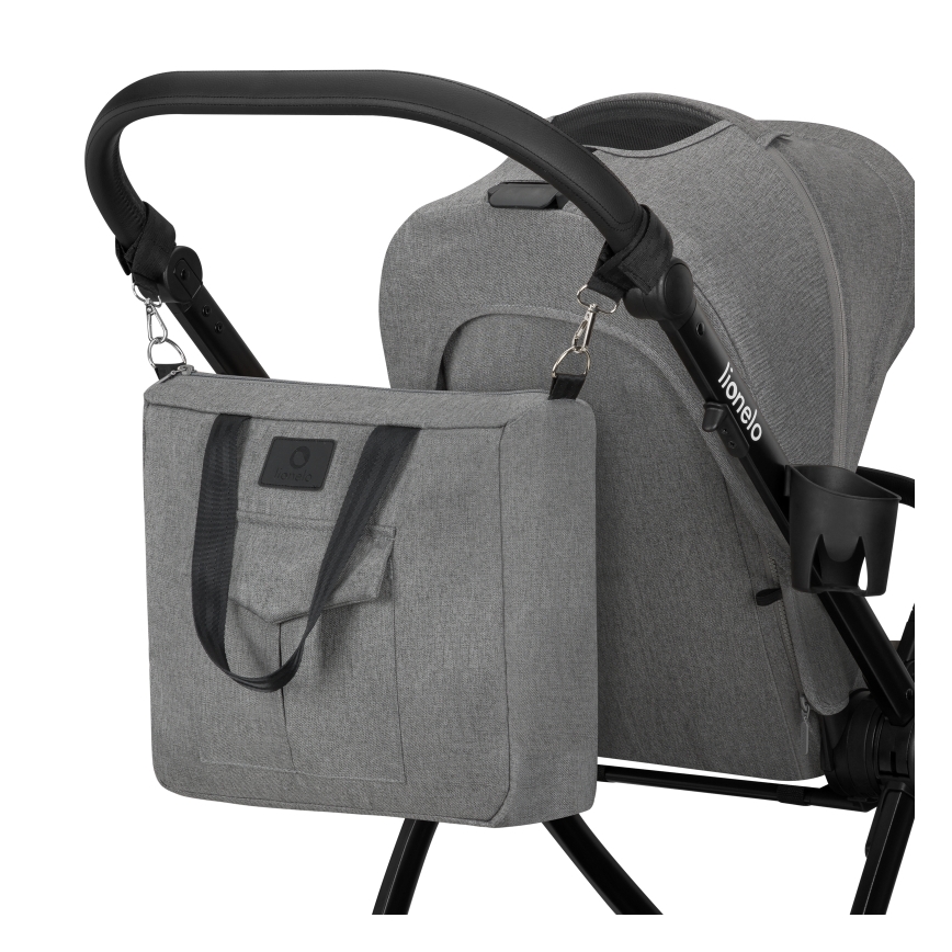 Lionelo - Kombinerad barnvagn 2-i-1 MERIL Grey Stone