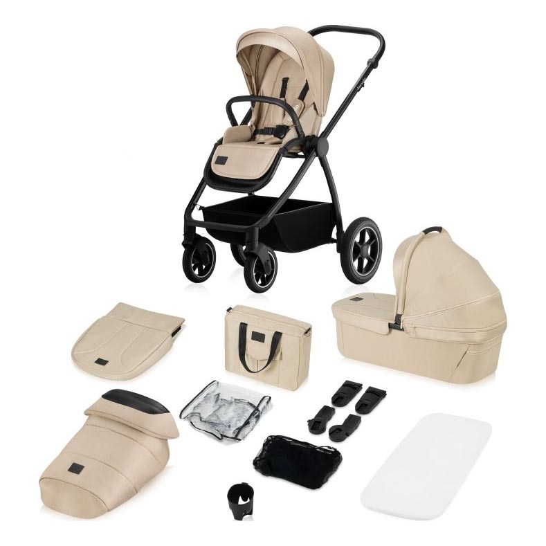 Lionelo - Kombinerad barnvagn 2-i-1 MERIL Sandbeige