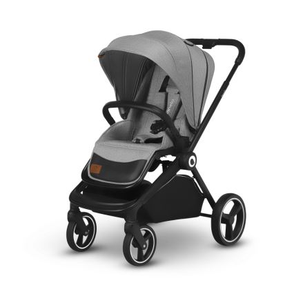Lionelo - Kombinerad barnvagn 2-i-1 MIKA Grey Stone